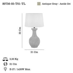 SOL VITO 05 MASA LAMBASI 1XE27