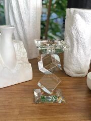 KRİSTAL CAM MUMLUK 17CM