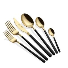 ALLEGRA BLACK GOLD 36 PARÇA ÇATAL KAŞIK BIÇAK SETİ