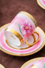 TULIP PEMBE TEK KİŞİLİK TÜRK KAHVESİ FİNCANI