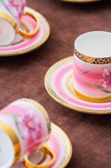 TULIP PEMBE TEK KİŞİLİK TÜRK KAHVESİ FİNCANI