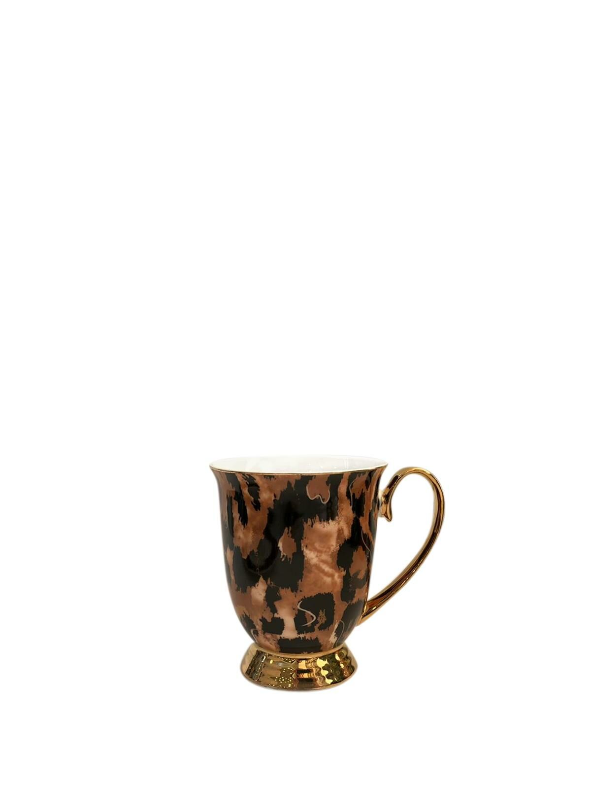 LEOPAR DESEN AYAKLI KUPA
