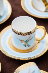 STARLING MAVİ TEK KİŞİLİK TÜRK KAHVESİ FİNCANI