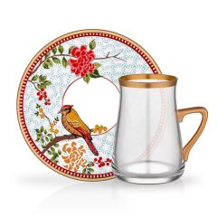ZENA KULPLU 6 KİŞİLİK ÇAY SETİ