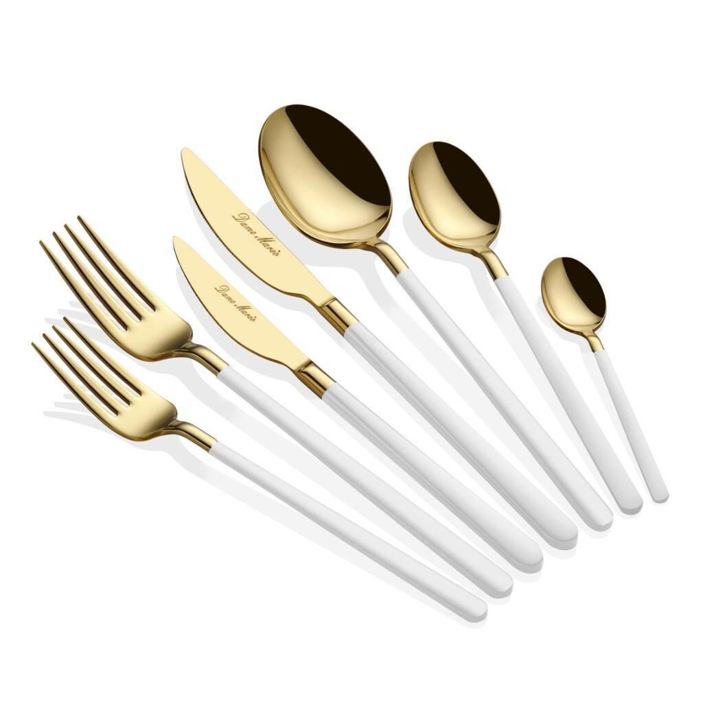 ALLEGRA WHITE GOLD 42 PARÇA ÇATAL KAŞIK BIÇAK SETİ