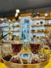 ÇİFT CİDARLI SEVGİLİLER GÜNÜ HEDİYESİ 2'Lİ KALP KUPA 200ML(2 ADET)