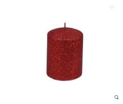 SİMLİ KIRMIZI KÜTÜK MUM 8,5x6CM