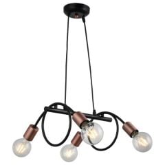 DONE BAKIR SİYAH 4'LÜ AVİZE