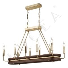 GOOSE 10'LU ANTİK LAK MASAÜSTÜ AVİZE 10XE14