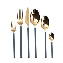 CARRE BLUE GOLD 36 PARÇA ÇATAL KAŞIK BIÇAK SETİ