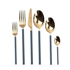 CARRE BLUE GOLD 36 PARÇA ÇATAL KAŞIK BIÇAK SETİ