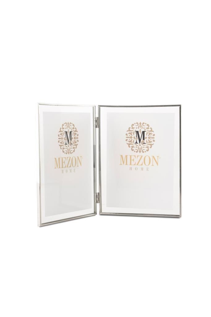 GÜMÜŞ İŞLEMELİ 2'Lİ ÇERÇEVE 13X18CM