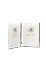 GÜMÜŞ İŞLEMELİ 2'Lİ ÇERÇEVE 13X18CM