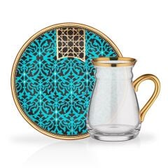 ALARA KULPLU 6 KİŞİLİK ÇAY SETİ