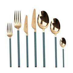 CARRE GREEN GOLD 42 PARÇA ÇATAL KAŞIK BIÇAK SETİ