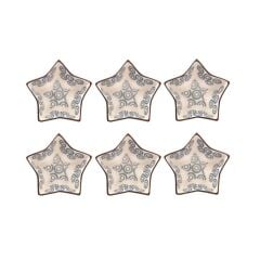 ORIENT LACİVERT 6'LI YILDIZ KASE/ÇEREZLİK 11CM