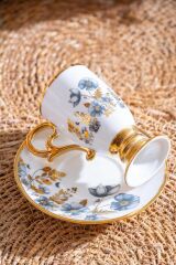 PARLIN MAVİ TEK KİŞİLİK TÜRK KAHVESİ FİNCANI