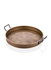 GALVENİZ ALTIN TEPSİ 52X42CM