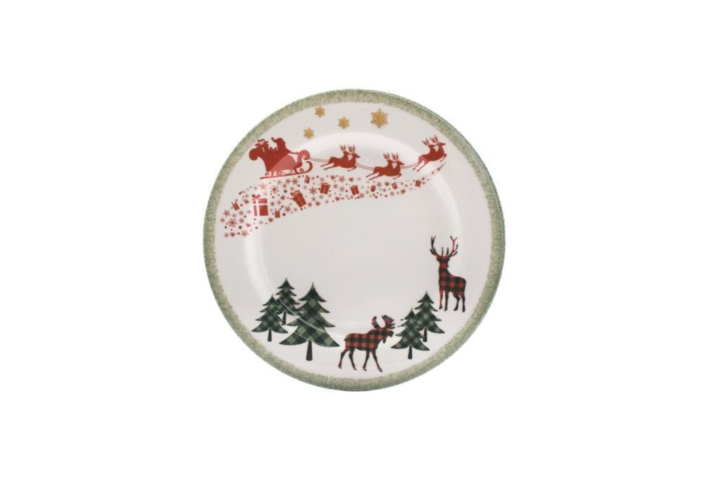 GEYİK DESEN 6'LI SERVİS TABAK 26CM