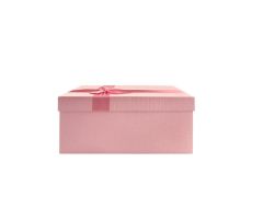 PEMBE FİYONKLU DİKDÖRTGEN KUTU