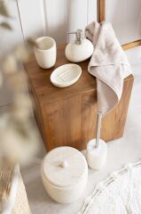 TRAVERTINE BEJ 5 PARÇA BANYO SETİ