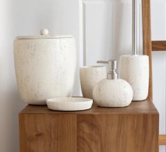 TRAVERTINE BEJ 5 PARÇA BANYO SETİ