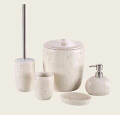 TRAVERTINE BEJ 5 PARÇA BANYO SETİ
