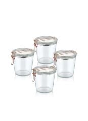 BAKIR CAM 4'LÜ SAKLAMA KABI 250ML