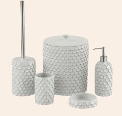 LINDY GRİ 5 PARÇA BANYO AKSESUAR SETİ