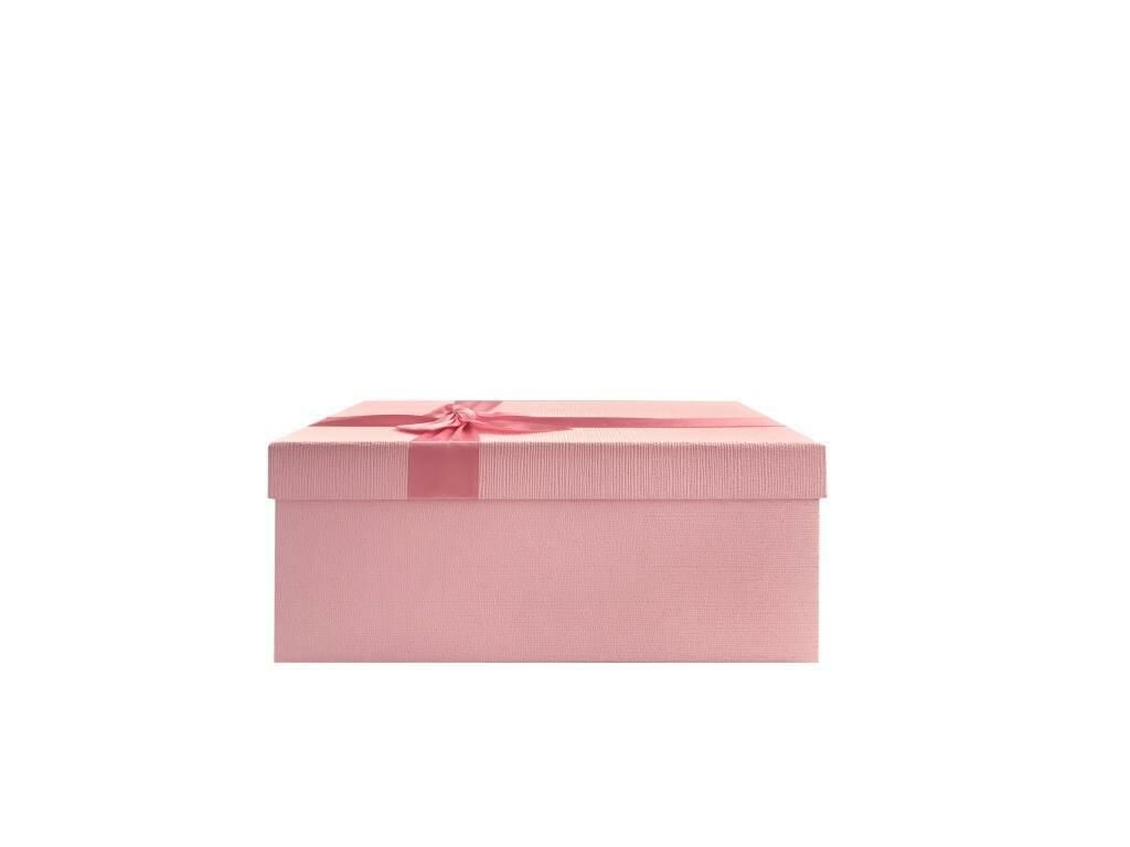 PEMBE FİYONKLU DİKDÖRTGEN KUTU