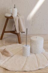 LINDY KREM 5 PARÇA BANYO AKSESUAR SETİ