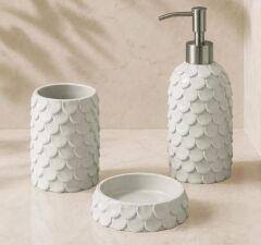 LINDY KREM 5 PARÇA BANYO AKSESUAR SETİ