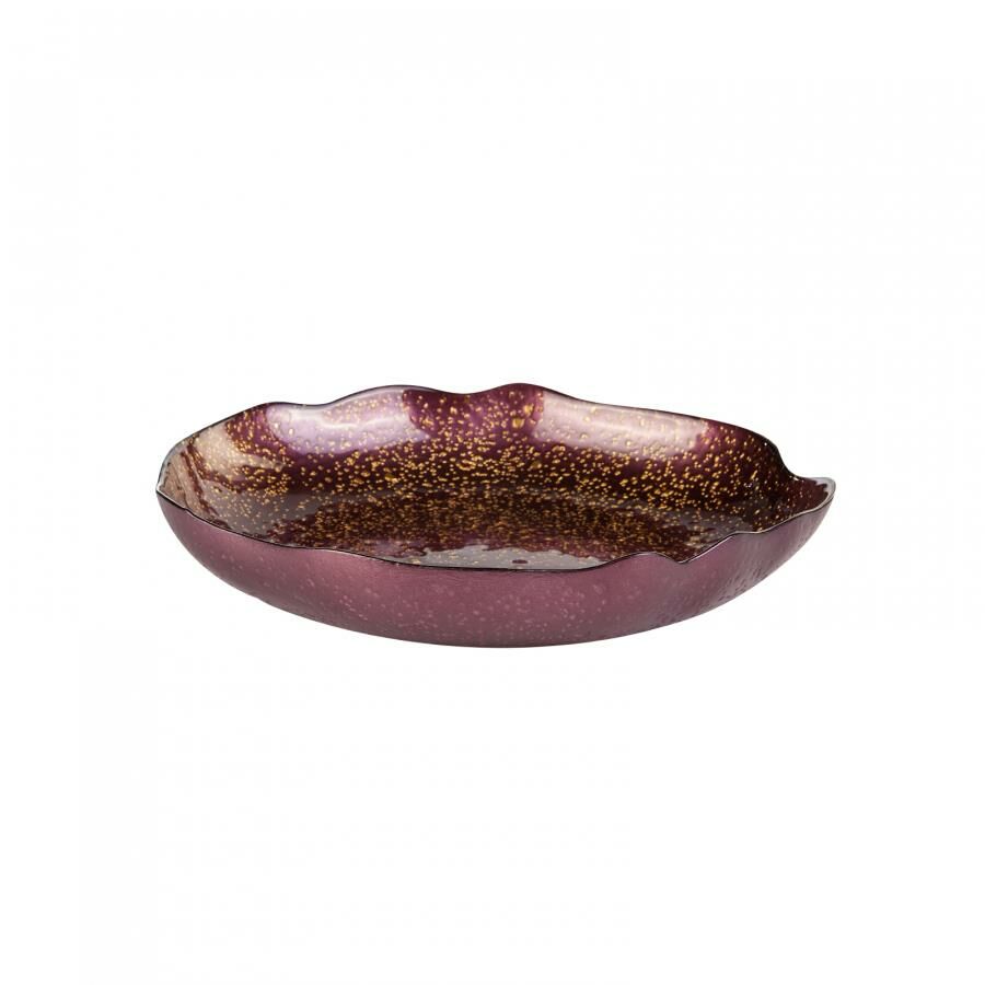 LOVIZNA BORDO  DEKORATİF TABAK 38CM