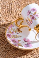 PARLIN PEMBE TEK KİŞİLİK TÜRK KAHVESİ FİNCANI