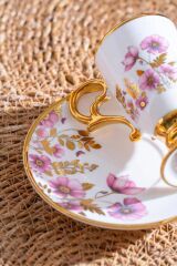 PARLIN PEMBE TEK KİŞİLİK TÜRK KAHVESİ FİNCANI