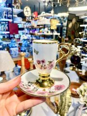 PARLIN PEMBE TEK KİŞİLİK TÜRK KAHVESİ FİNCANI