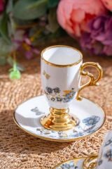 PARLIN MAVİ 6 KİŞİLİK TÜRK KAHVESİ FİNCANI