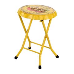 VINTAGE APPLE JACK SARI METAL TABURE