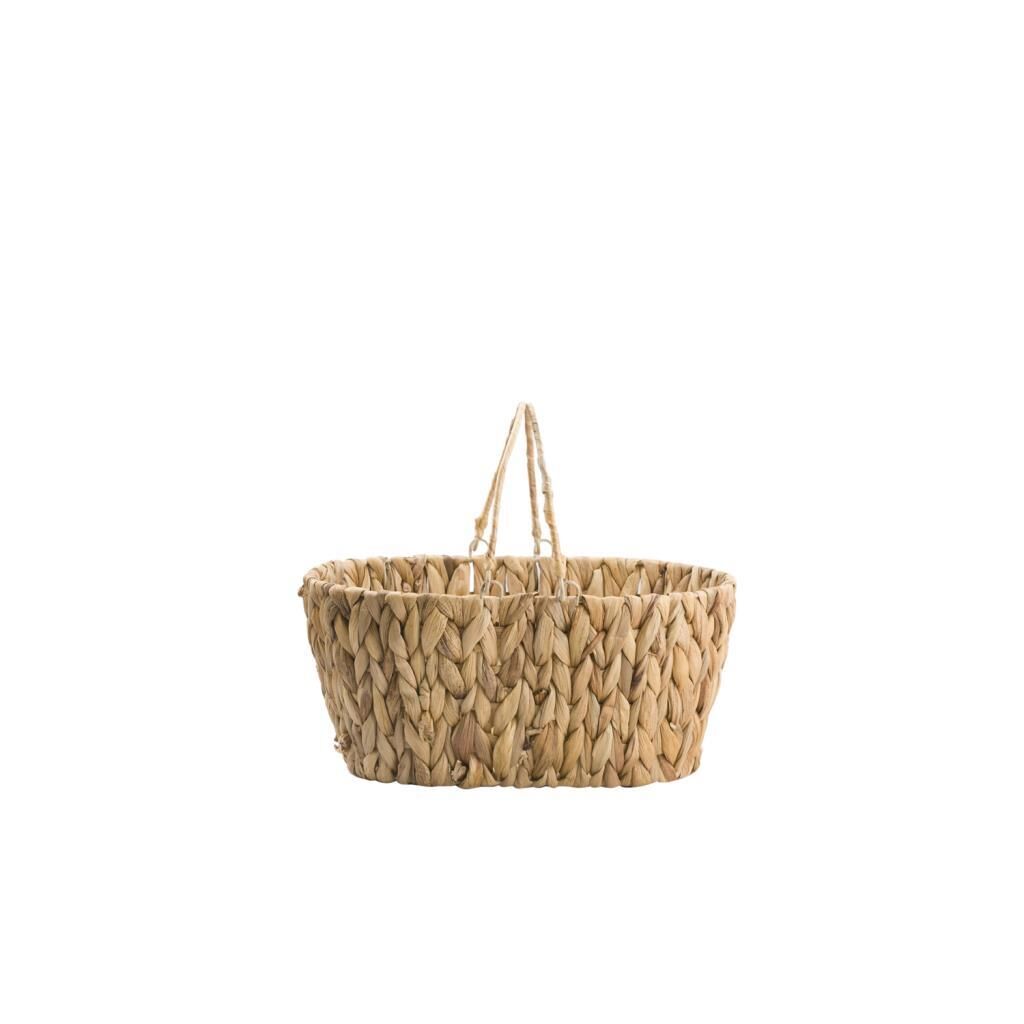 HASIR ÖRGÜ PİKNİK SEPETİ 30X21X14CM