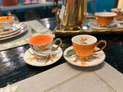 ORANGE FLOWER 4'LÜ TÜRK KAHVESİ FİNCANI