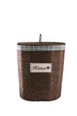 HASIR KAHVE OVAL ÇAMASIR SEPETİ 49CM