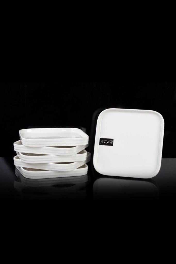 BEYAZ PORSELEN PASTA TABAK 23,5 CM