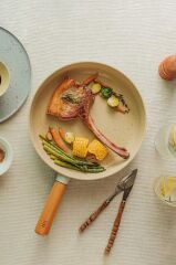 NEOFLAM FİKA ALÜMİNYUM DÖKÜM TAVA 30CM BEJ