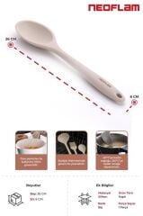 NEOFLAM SİLİKON SERVİS KAŞIĞI BEJ