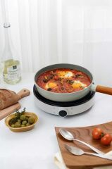 NEOFLAM FİKA ALÜMİNYUM DÖKÜM TAVA 30CM GRİ