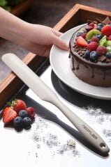 NEOFLAM SİLİKON İNCE PASTA SPATULASI BEJ