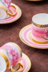 TULIP PEMBE 6 KİŞİLİK TÜRK KAHVESİ FİNCANI