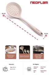 NEOFLAM SİLİKON KEVGİR BEJ