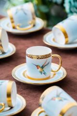 STARLING MAVİ 6 KİŞİLİK TÜRK KAHVESİ FİNCANI