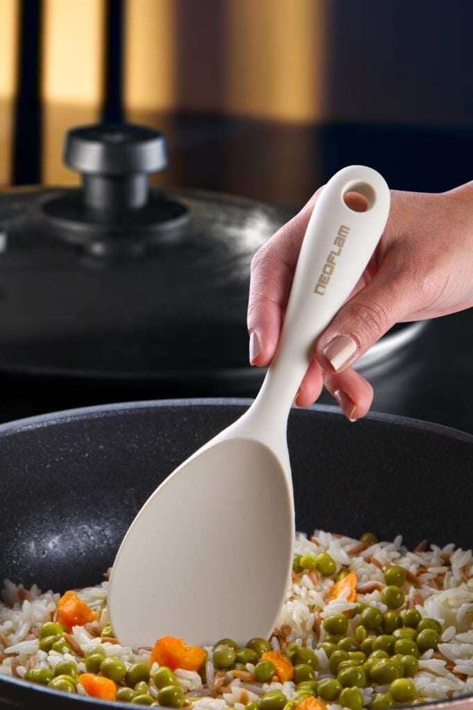 NEOFLAM SİLİKON PİLAV KAŞIĞI BEJ